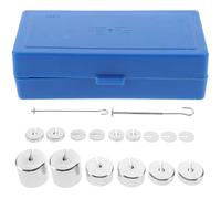 Cabilock Slotted Weights Set Metal Slotted Mass with Hanger and Case for Physics Experiments Teaching Tools Laboratory Scientific Lab Weights for School Use