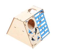 Cabilock Small Animals Activity Hamster Training House Encourages Healthy Exercise Promotes Fun Wood Material Can Be Put in The Large Hamster Cage and Small Pets