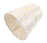 Cabilock Small Cloth Lamp Shade 16cm E14 with Pleated Fabric and Crystal Candle Shape, Lightweight and Foldable Design, for Bedside Tables and Living Room Corners, Enhancing Home Decor