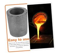 Cabilock Small Graphite Melting Crucible for Metal Furnace High Temperature Refining Pot for Gold Silver Copper Home Laboratory Melting Tool with Smooth Edges and Chemical Stability