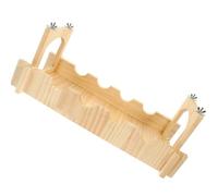 Cabilock Small Pet Hanging Wood Bridge for Hamsters and Rats Cage Lightweight Climbing Accessory Suitable for Hedgehogs