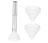 Cabilock Small Trumpet Mouthpiece 3pcs Set 3c 5c 7 Model Brass Instrument Accessories White Storage Case for Beginner and Professional Trumpeters