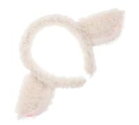 Cabilock Soft Plush Headband with Lamb Ears for Adjustable Sheep Ear Headband Cute Cartoon Headband for Cosplay and Parties