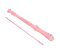 Cabilock Soprano Recorder Flute Wind Instrument for Beginners and Teens German Fingering Design Easy to Play Educational Music Instrument with Precise Sound and Comfortable Grip Pink