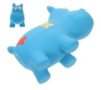 Cabilock Sounding Hippo Toy for Small Dogs Chewable Molar Teething Toy Squeaky for Puppies for Indoor Play