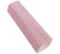 Cabilock Sparkling Rhinestone Microphone Sleeve Pink Bling Mic Handle Protector Cover for Wireless Handheld Mics Easy Installation Stage Performance Karaoke Party Accessory
