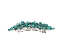 Cabilock Sparkly Rhinestone Hair Clip Barrette for Bride Bridesmaids Elegant Wedding Hair Accessories French Hairpin Design for Women