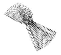 Cabilock Sparkly Rhinestone Mesh Hair Bandana for Women Elastic Headscarf Veil Headband Headwrap Accessory Comfortable Soft Fabric for Rave Outfits and Holiday Celebrations