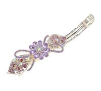 Cabilock Spring Rhinestone Hair Clip Metal Barrette for Women Bling Sparkly Hair Accessory with Alloy Strong Hold Elegant Styling for Weddings Parties and Daily Wear