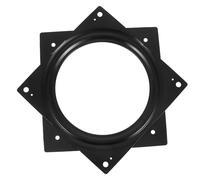 Cabilock Square Lazy Susan Turntable Bearing Plate Black Swivel Mechanism for Kitchen Storage Rack Corner Cabinet Rotating Platform Craft Table Stand