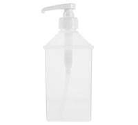 Cabilock Squeeze Condiment Jar, Syrup Honey Pump Bottles Dispenser, Transparent Reusable Ketchup Containers for Juices, Smoothies, Sauces, 1100ML