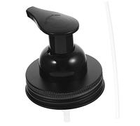 Cabilock Stainless Steel Dispenser Pump Replacement Mason Jar Cover 70mm Easy Install Leak Resistant Nozzle Lid for Soap Shampoo Conditioner Bottles High Efficient Pressing Design