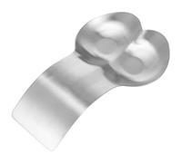 Cabilock Stainless Steel Double Spoon Rest Cutlery Tray Holder with Arc Design for Kitchen Utensils Large Thickened Rack to Keep Cooking Space Clean and Neat Suitable for Soup Spoons and