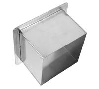 Cabilock Stainless Steel Drop-in Trash Chute Grommet with Built Lid Space-saving Kitchen Countertop Garbage Bin for Home Restaurant and Dining Hall Waste Disposal Scratch-resistant and