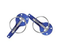 Cabilock Stainless Steel Engine Hood Lock Kit Invisible Bonnet Pin Latch for Racing Cars Secure DIY Installation with Sleek Blue Finish