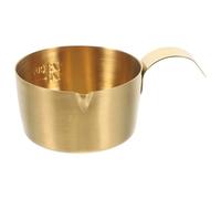 Cabilock Stainless Steel Espresso Extraction Cup 80Ml with Scale Markings and Pour Spout, Metal Cream Jug for Coffee Measuring and Milk Frothing, Suitable for Espresso Machines and Home