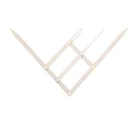 Cabilock Stainless Steel Golden Ratio Eyebrow Ruler, Adjustable Sliding 3-Point Measuring Tool for Eyebrows and Lips, Reusable Silver Precision Guide