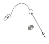 Cabilock Stainless Steel Hanging Chicken Feeder with Chain, Food Holder Prevents Stepping on Food and Keeps Vegetables Clean, Suitable for Chickens and Birds, Silver Colour