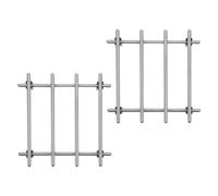 Cabilock Stainless Steel Heat Resistant Pot Trivets 7x7 Inches 2pcs with Nonslip Rubber Feet Modern Decorative Flair Sturdy Pan Holders for Hot for Kitchen Space and Dining Settings
