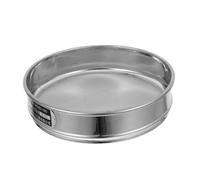 Cabilock Stainless Steel Lab Sieve Mesh Pan with Fine Screen for Precise Flour Sifting Soil Screening and Sample Testing Mesh for Baking and Laboratory Use