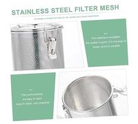 Cabilock Stainless Steel Marinade Basket Fine Mesh Spice Filter for Kitchen Soup Brine Household Seasoning Strainer Multipurpose Cooking Tool