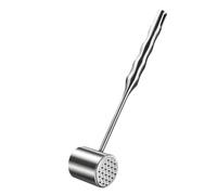 Cabilock Stainless Steel Meat Tenderizer Hammer for Kitchen Use Non-Slip Practical Steak Mallet for Softening Beef Poultry Pork Home and Restaurant Meat Pounder Tool