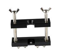 Cabilock Stainless Steel Mouthpiece Puller Tool with Black Finish for Trumpet Trombone Horns Thickened Construction Versatile Clamp Compatibility Use Instrument Repair Accessory