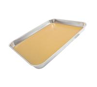 Cabilock Stainless Steel Pan with Smooth Edges and Wax Lining for Biology Labs Laboratory Tray for Middle and High School Anatomy Experiments Safe Pinning Surface Dissection