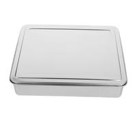 Cabilock Stainless Steel Rectangular Baking Dish with Lid Silver
