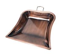 Cabilock Stainless Steel Red Bronze Dustpan Table Cleaning Dustpan Handheld Metal Multi-use Desktop Cleaning Tool Portable Garbage Scoop