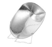 Cabilock Stainless Steel Scale Pan Scoop with High-tensile Chain Lightweight Portable Hanging Tray for Handheld and Industrial Pallet Weighing Easy-clean Design for Food Grain and Travel