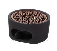 Cabilock Stainless Steel Tea Warmer Pot with Hollow Frame Design Teapot Heater for Home Office Coffee Shops Includes Tealight Holder Compact Decorative Warm Tea Base