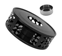 Cabilock Stainless Steel Teapot Warmer with Tealight Holder Hollow Frame Heater for Home Office Hotel Tea Cups Heating Base and Elegant Design