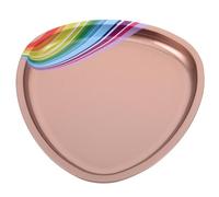 Cabilock Stainless Steel Triangle Tray for Nail Tools and Jewelry, Gold Metal Multi-use Storage Organizer for Rings, Earrings, and Small Accessories in Beauty and Personal Care