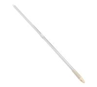 Cabilock Stainless Steel Two Section Mop Pole Replacement with Comfortable Non Slip Grip Metal Handle for Household Floor Cleaning and Bathroom Sweeping Broom Accessory Random Color