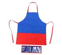 Cabilock Storytelling Educational Apron for Kids, Adjustable Diy Teaching Picture Book Apron, Felt Material in Blue and Red for Classroom and Home Activities