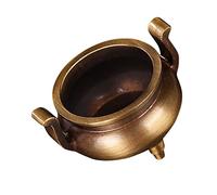 Cabilock Style Incense Burner Tripod Pure Copper Aroma Burner Tiny Censer for Home Dec