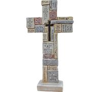 Cabilock Stylish Resin Holy Cross Cross Adornment for Christian Decor Desk