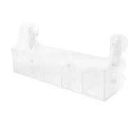 Cabilock Suction Cup Refrigerator Organizer Shelf for Kitchen and Freezers, Acrylic Fridge Door Storage Box Firm Attachment and Versatile Use for Salt and Condiments