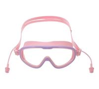 Cabilock Swim Goggles Wide Frame Waterproof Anti Fog View | Lightweight with Smooth Edges, PC and Silicone Build, Pink Finish, for Bathing