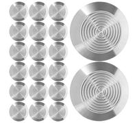 Cabilock Tactile Paving Studs for Safe Blind Navigation 20pcs Stainless Steel with Anti-slip Feature Road Tile Indicators for Sidewalk Pavement Tiles Urban Accessibility in Terminals