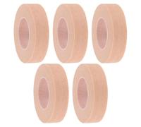 Cabilock Tape with Excellent Adhesion Non-Woven 5 Rolls Beige and Easy Attachment for Lash Extensions and Eyelid Lifting Makeup Applications
