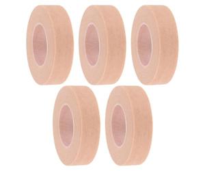 Cabilock Tape with Excellent Adhesion Non-Woven 5 Rolls Beige and Easy Attachment for Lash Extensions and Eyelid Lifting Makeup Applications