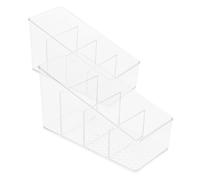 Cabilock Tea Bag Holder Storage Box 4-Grid Tea Bag Organizer Coffee Sachet Storage