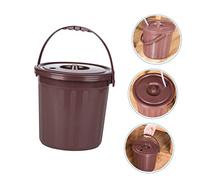 Cabilock Tea Dregs Bucket with Strainer Capacity Sturdy Tea Leaf Trash Can for Office Home Bathroom and Living Use