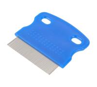Cabilock Teeth Cleaning Comb for Cats and Puppies with Ergonomic Design and Plastic Pins Sturdy Pet Grooming Brush Removes Fleas Eggs and Matted Fur Efficiently Random Random Color