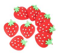 Cabilock Tennis Racket Vibration Dampener Lightweight Design 8pcs Strawberry Shape Silicone Shock Absorber to Reduce Vibration and Keep Stability for Tennis Players