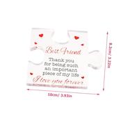 Cabilock Thank You Acrylic Puzzle Desktop Ornament 10X8.2X1Cm Appreciation Keepsake for Friends Valentine’S Day Home Décor