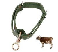 Cabilock Thickened Wear-Resistant Cattle Neck Collar 49.21In Durable Canvas Cow Halter with Explosion-Proof Buckle for Livestock Handling and Traction