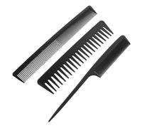Cabilock Thickened Wide Tooth Hair Comb Black Plastic Hairdressing Styling Detangling Combs for Men and Women Portable Lightweight Hair Care Tool